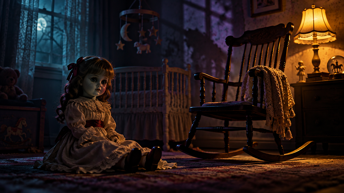 Original editorial illustration for Annabelle (2014) Slept-On Cinema review