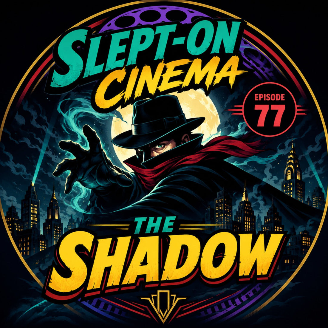 Slept-On Cinema artwork for The Shadow (1994) movie review