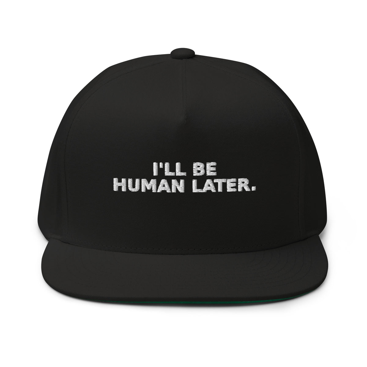 Human Later Hat — Slept-On Cinema, black cap, product view 1
