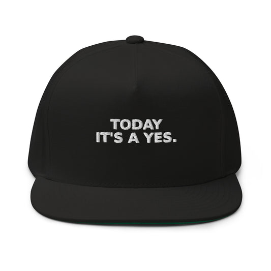 Today It’s a Yes Hat — Slept-On Cinema, black cap, product view 1