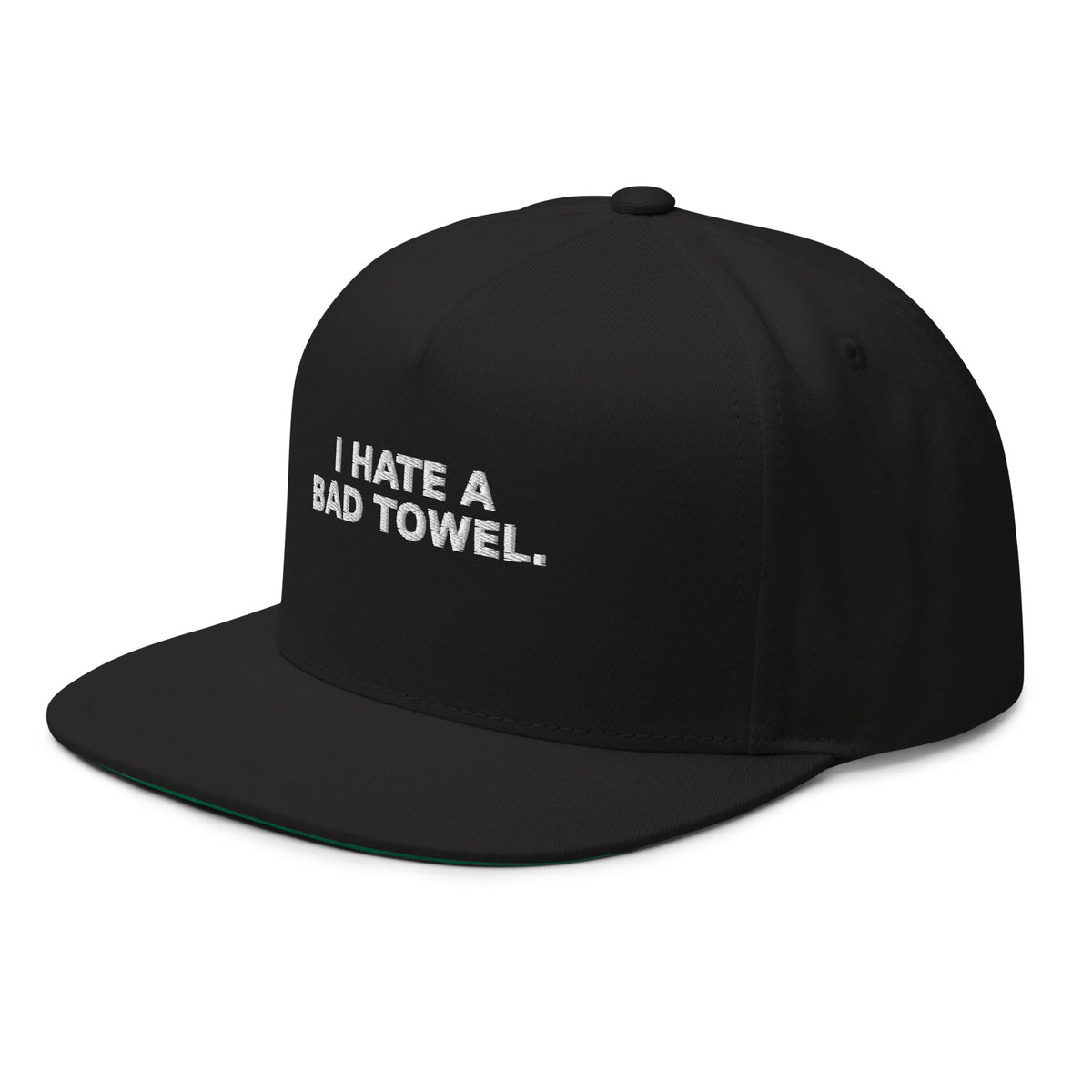 Bad Towel Hat — Slept-On Cinema, black garment, product view 4