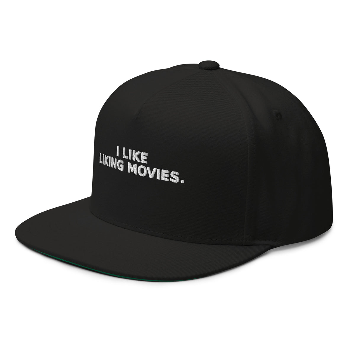 I Like Liking Movies Hat — Slept-On Cinema, black cap, product view 4