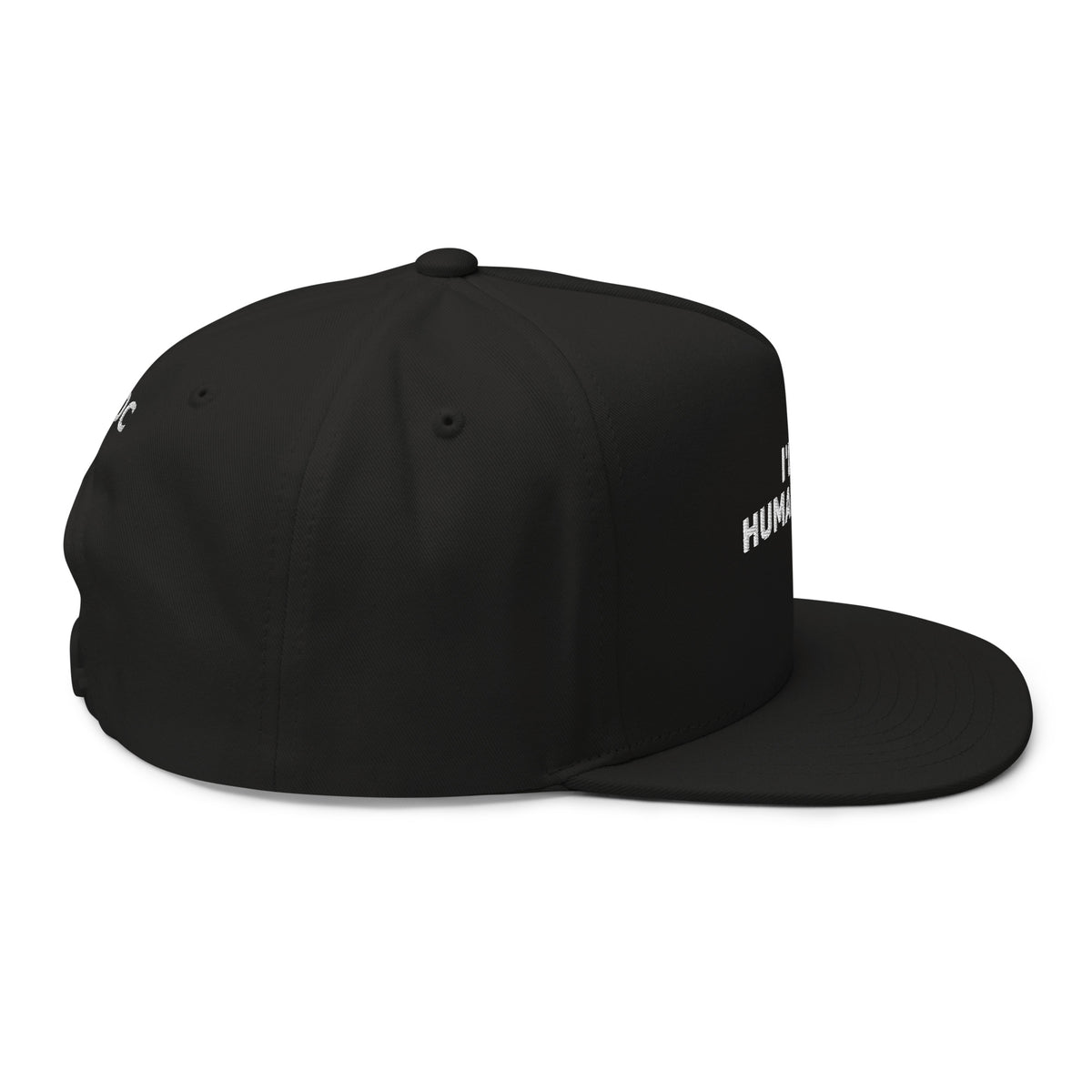 Human Later Hat — Slept-On Cinema, black cap, product view 5