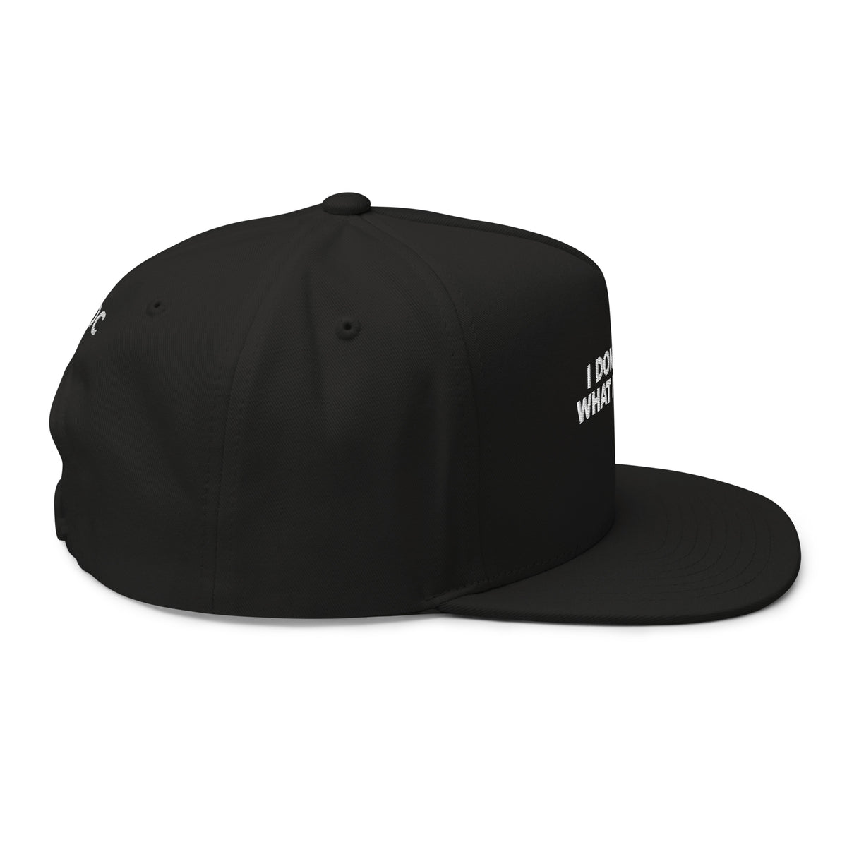 I Don’t Know What I’m Doing Hat — Slept-On Cinema, black cap, product view 5