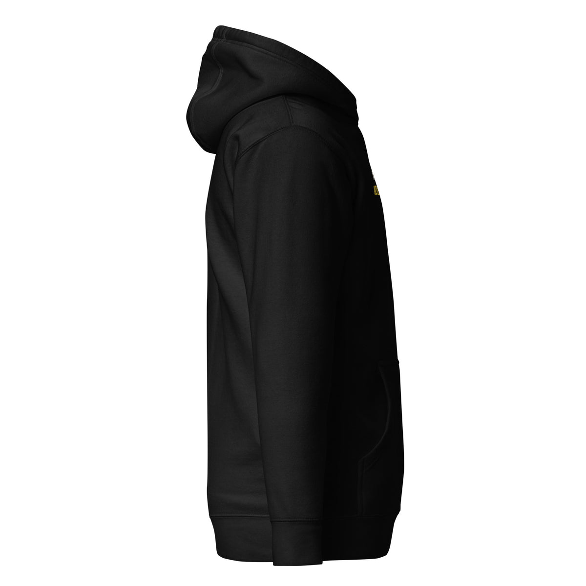Watching Movies with People Hoodie — Slept-On Cinema, black garment, product view 4