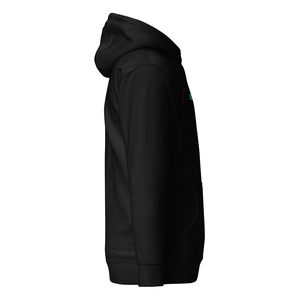 Human Later Hoodie — Slept-On Cinema, black garment, product view 4
