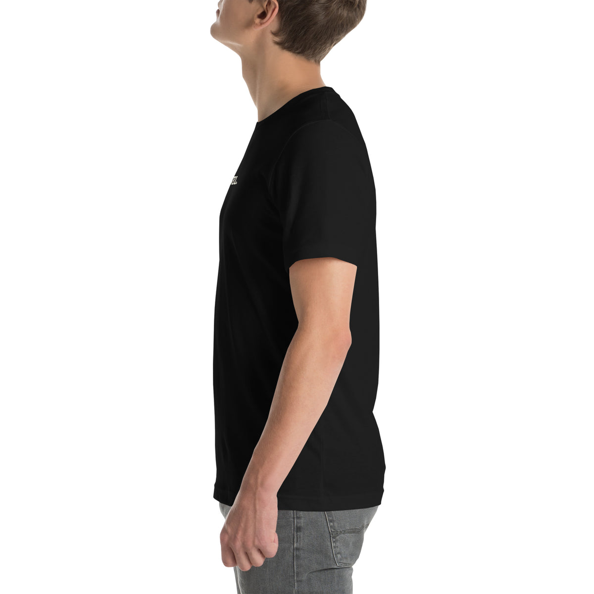 Bad Towel T-Shirt — Slept-On Cinema, black T-shirt, product view 3