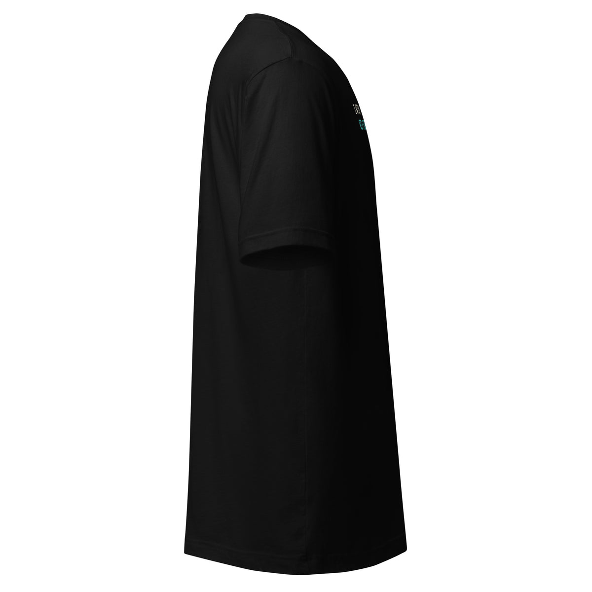 Subtitles On T-Shirt — Slept-On Cinema, black garment, product view 4
