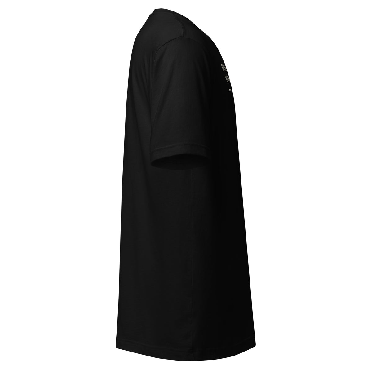 Sesame Cake T-Shirt — Slept-On Cinema, black garment, product view 4